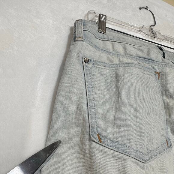 PILCRO‎ Anthropologie Women 29 Stet Fit Cigarette Light Grunge Straight Jeans - Picture 9 of 14